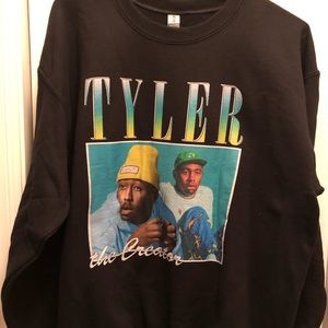 Never worn black sweatshirt “Tyler the creator” sz large